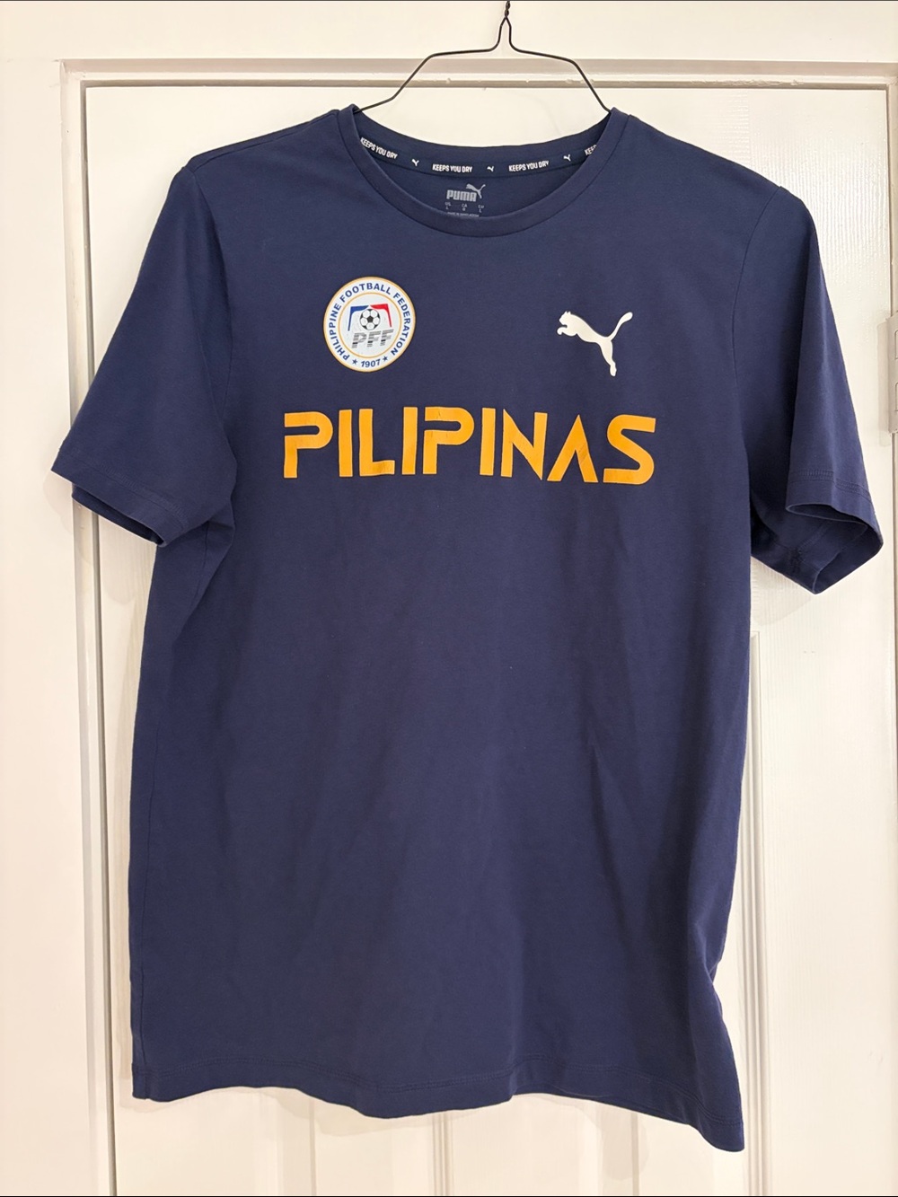 Puma Navy Tee with Yellow 'Pilipinas' Logo